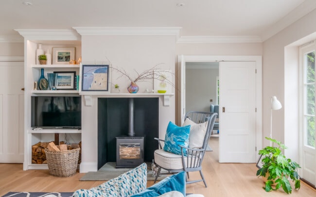 Interior designer styled living space
