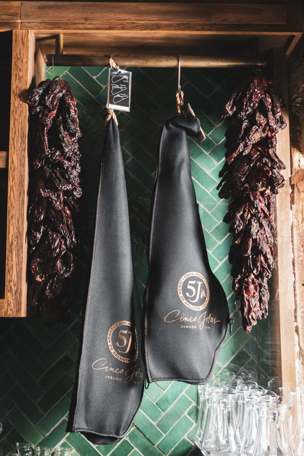 buckinghamshire_restaurant (5) Meat hanging in spanish tapas restaurant