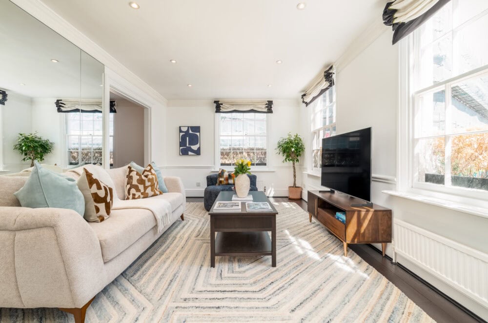 Premium AirBnB photography of a property in Kensington, London