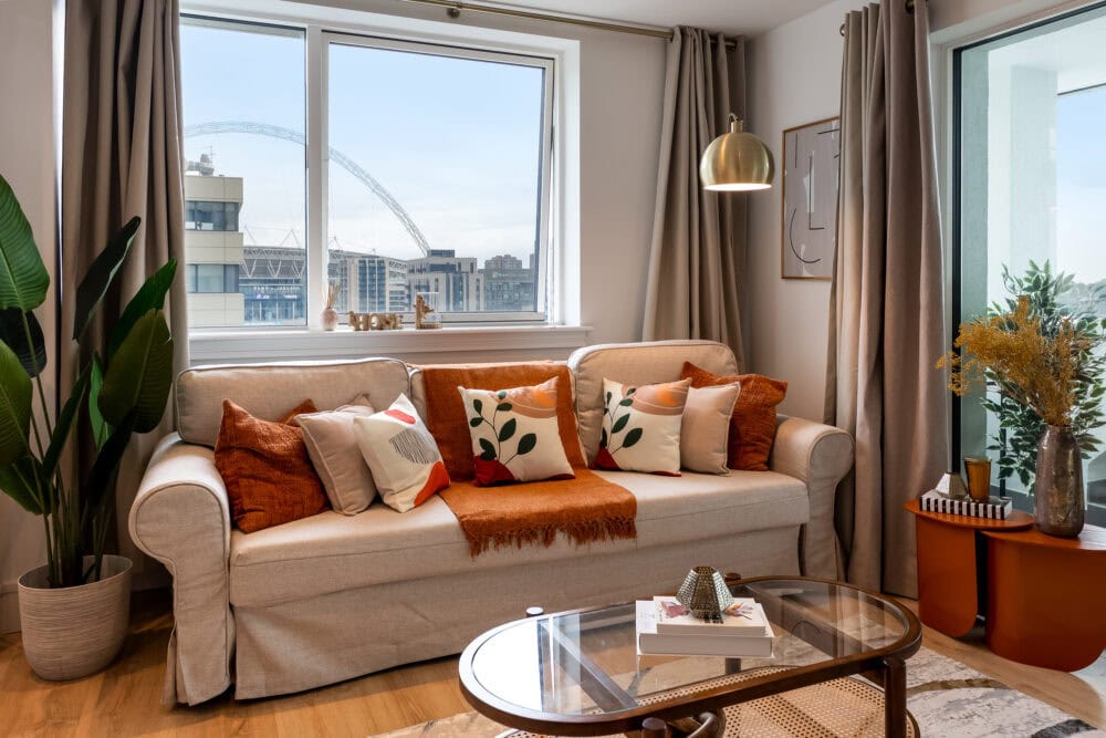 View of Wembley Stadium from AirBnB property