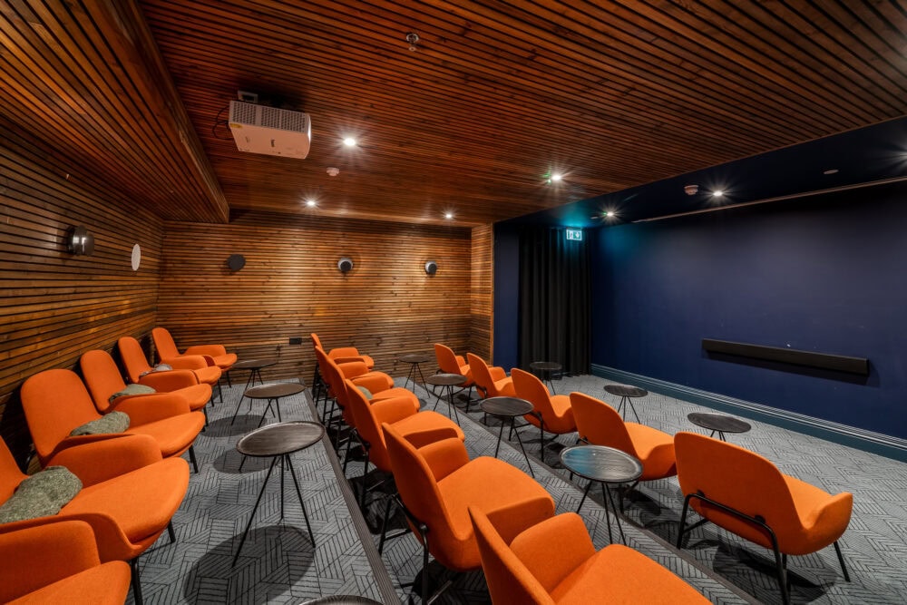 Cinema room - one of the communal facilities photographed as part of this AirBnB property in Wembley