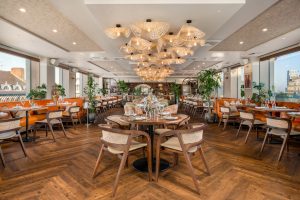 Modern restaurant interior photography
