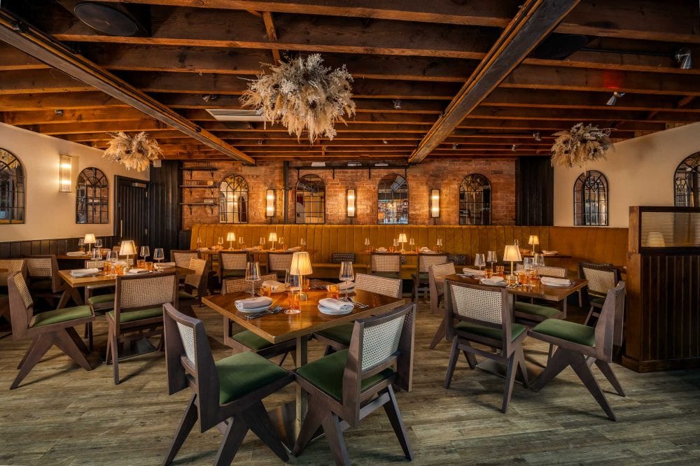 Interior of St Albans restaurant