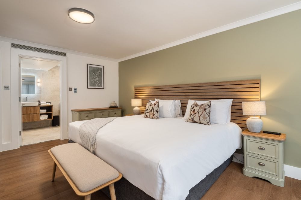 Bedroom in luxury London serviced apartment