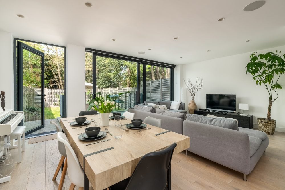 London AirBnB living room