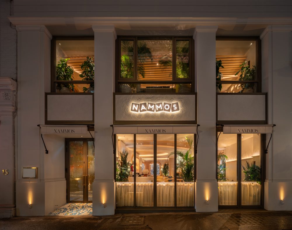 Nammos London nighttime exterior image